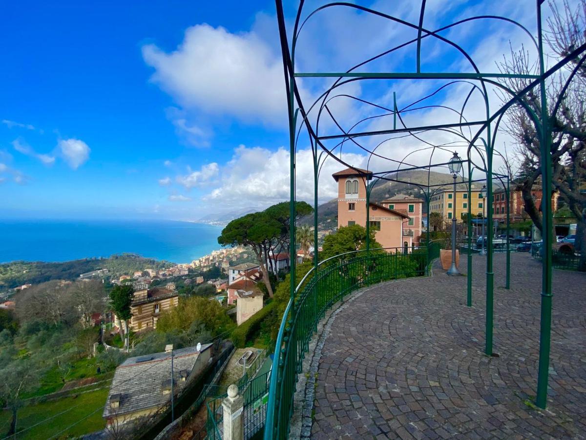 Casaviva - Bilo With Seaview And Parking In Camogli Apartment Bagian luar foto